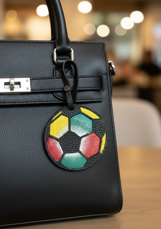 World Cup Leather Soccer Ball Bag Charm