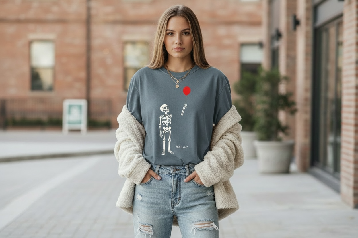 Well Shit Skeleton Shirt