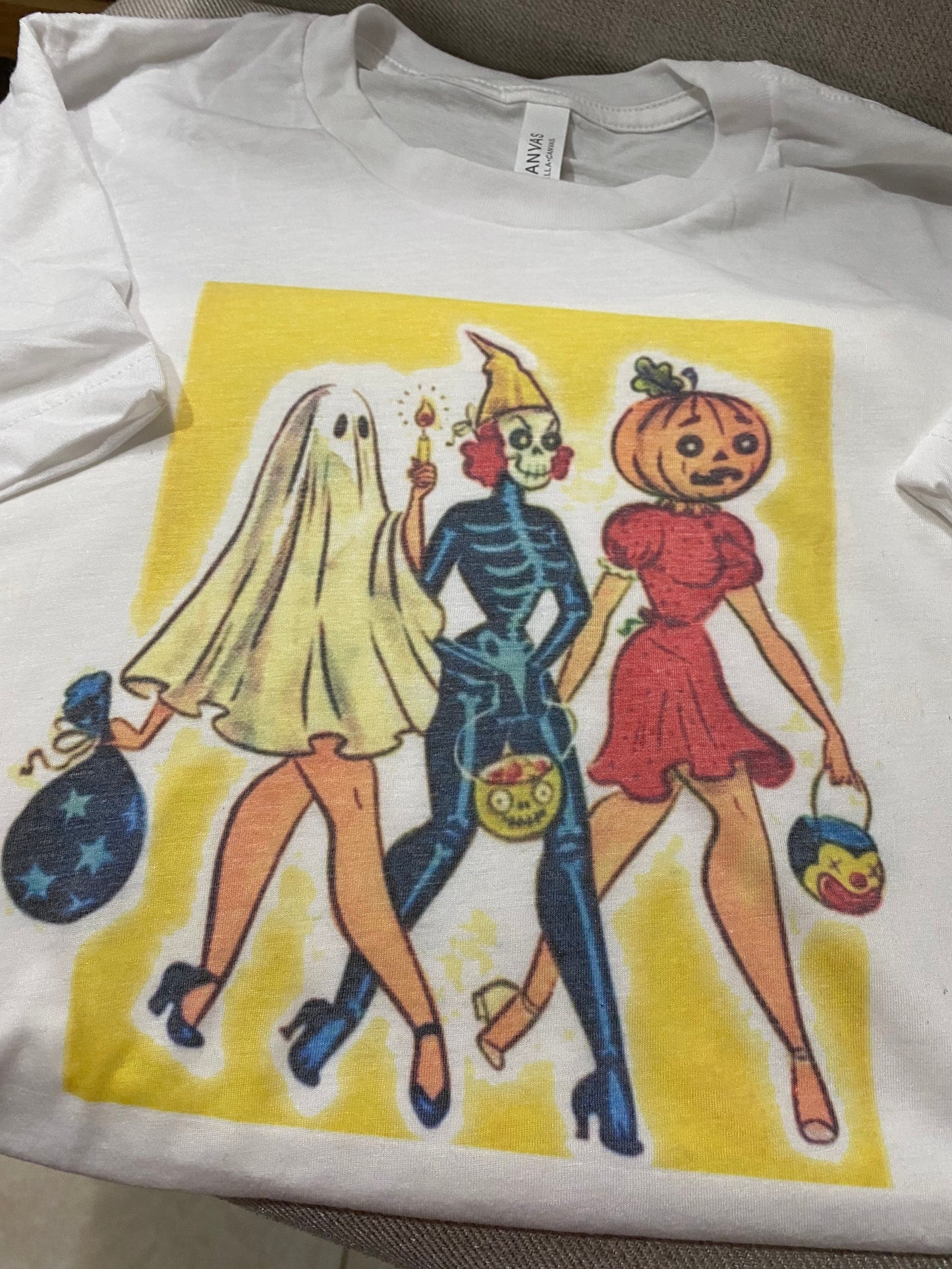 Vintage Pinup Ladies Halloween Shirt