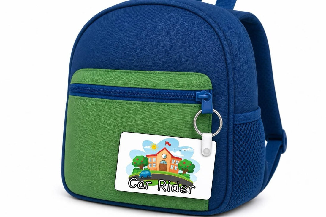 Student Safety Rider Backpack Tags