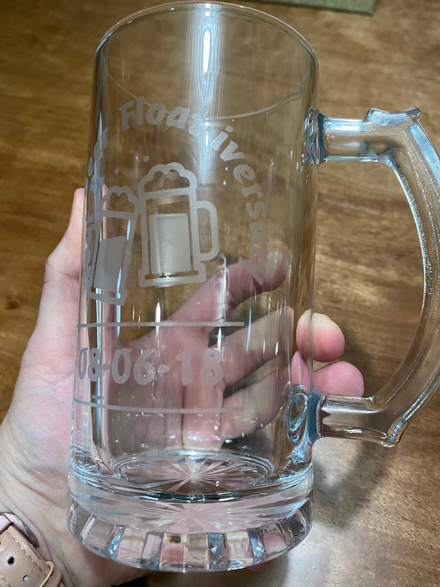 Personalized 16 oz. Stein perfect for glass for beer or root beer floats