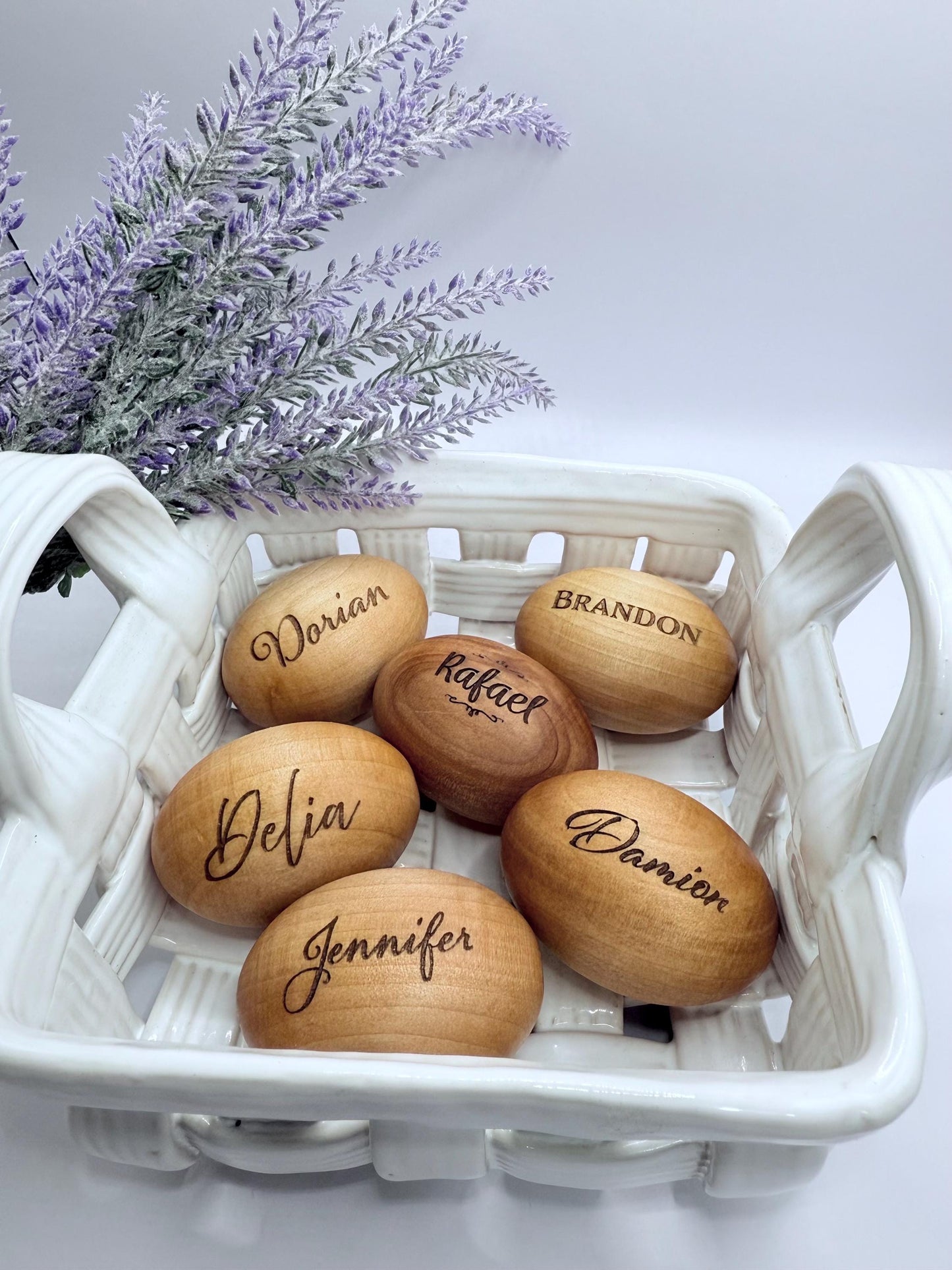 Personalized Easter Wooden Eggs