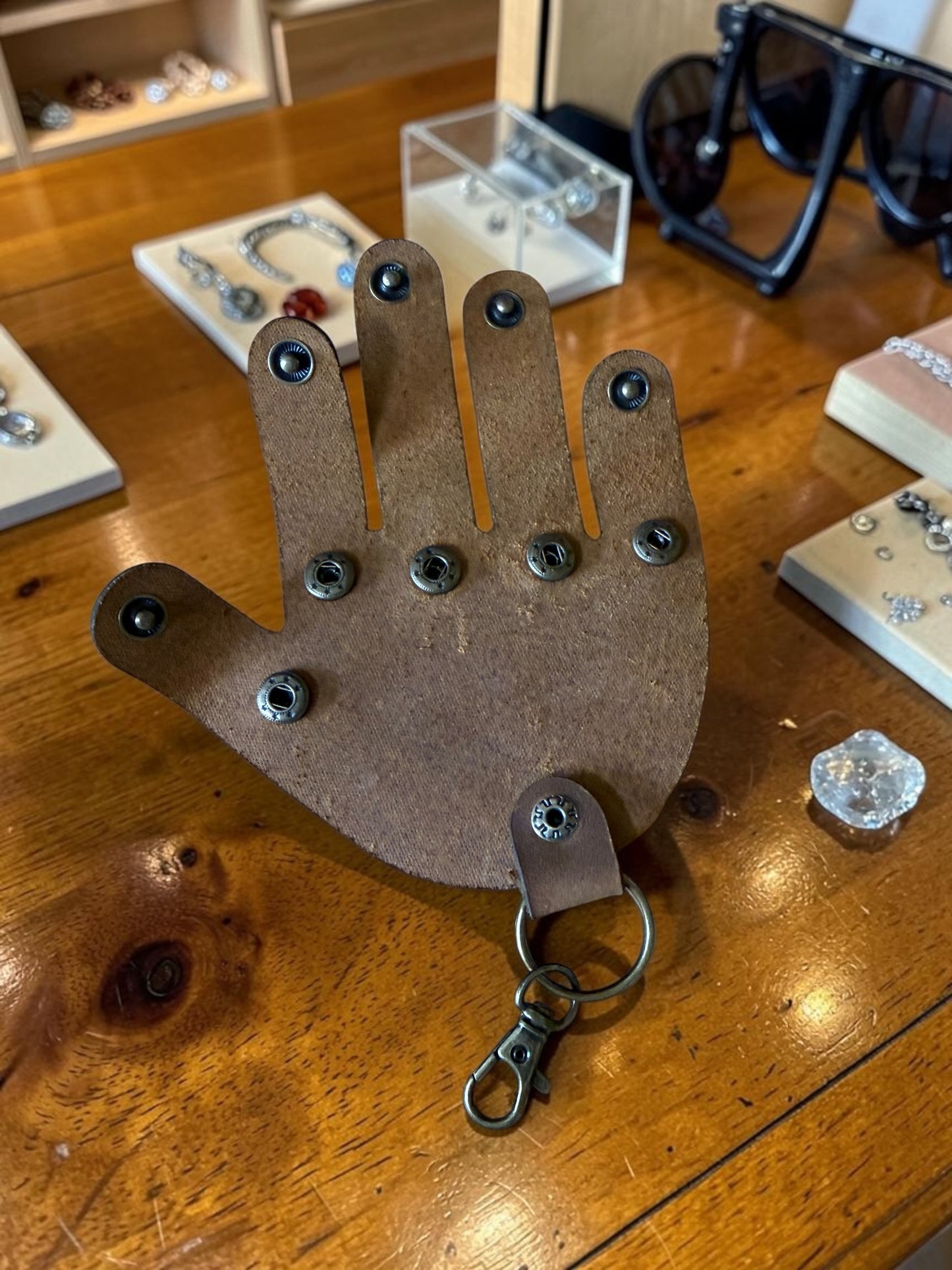 Leather Hand Keychain