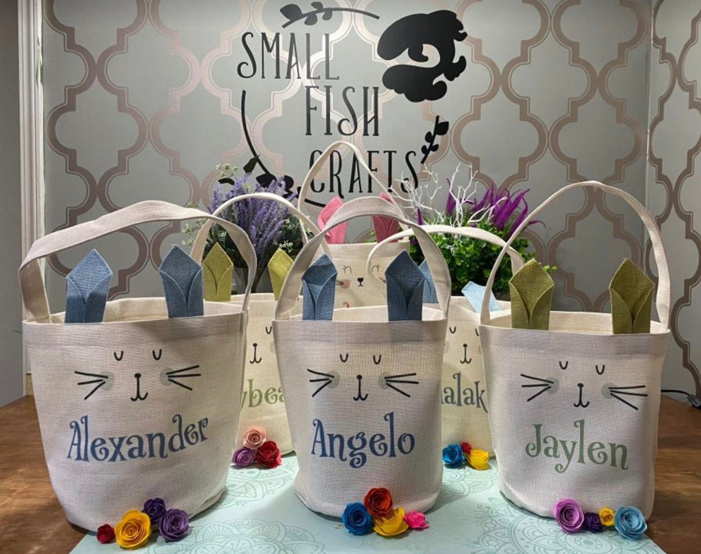Personalized Bunny Easter Basket