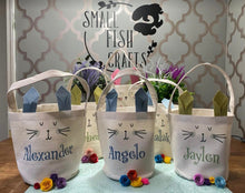Load image into Gallery viewer, Personalized Bunny Easter Basket
