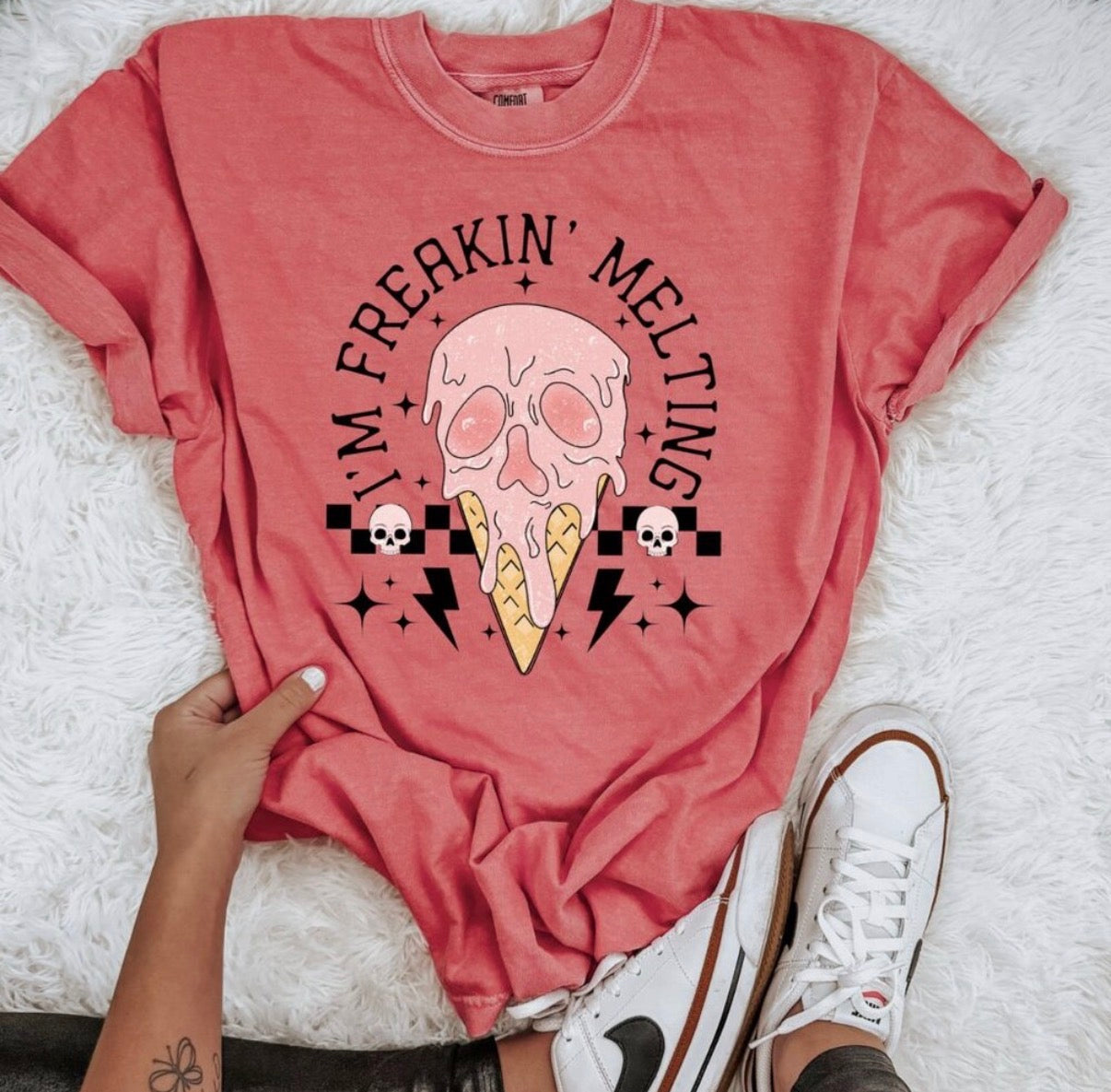 Freaking Melting Skull Ice Cream Shirt