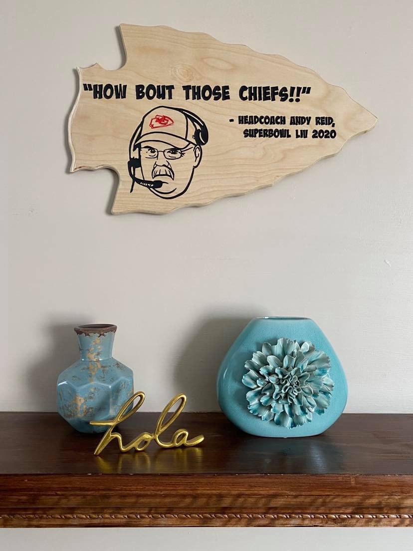 Big Red Arrowhead Wall Art