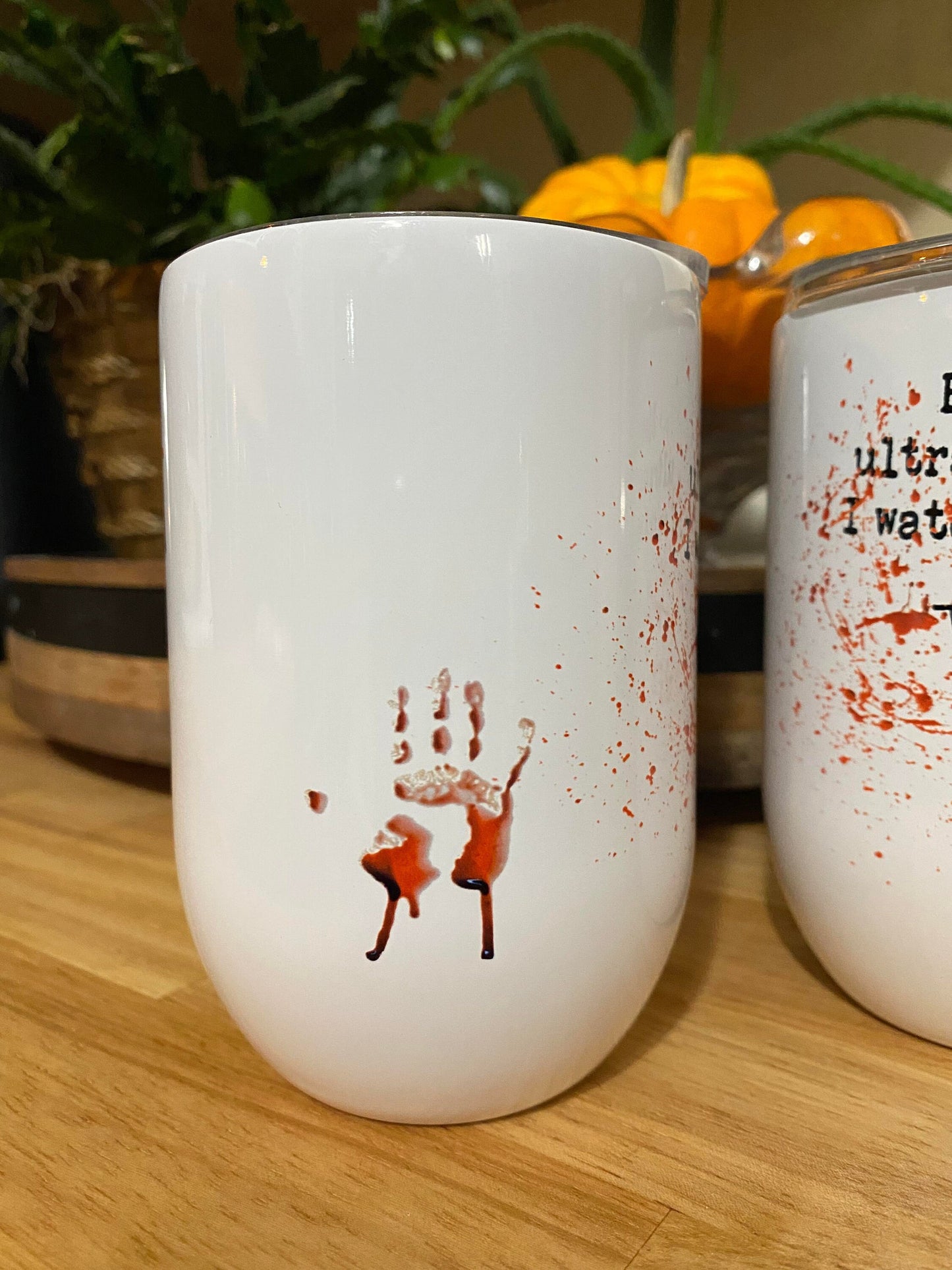 True Crime Insulated Wine Cup CUSTOMIZABLE | Murder Show | Crime Scene | Crime Show Addict | Crime Junkie| Blood Stains Are Red Ultraviolet