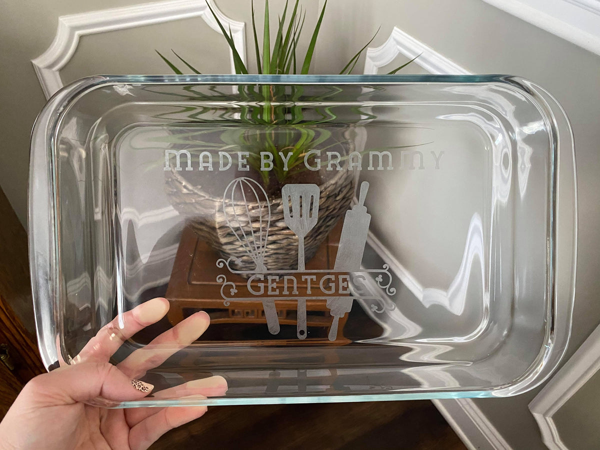Personalized Glass Baking Dish