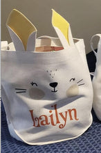 Load image into Gallery viewer, Personalized Bunny Easter Basket
