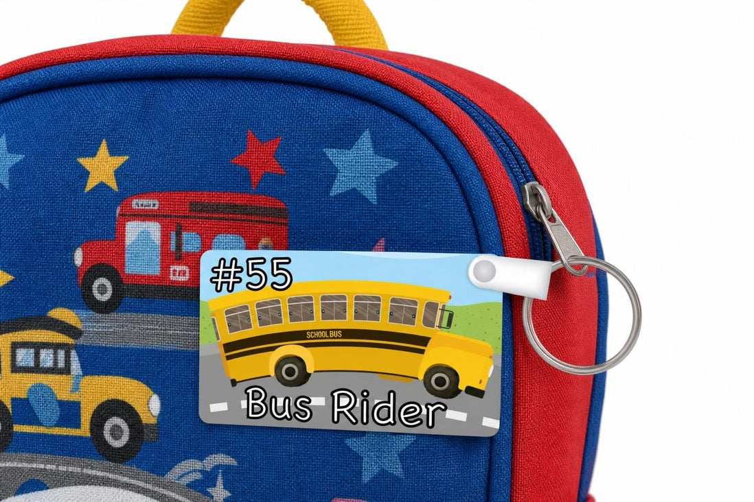 Student Safety Rider Backpack Tags