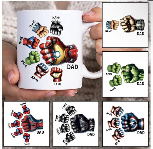 Dad Superhero Personalized Mug