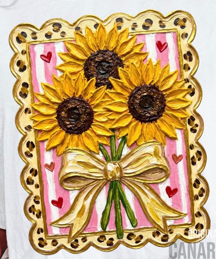 Painted Summer Sunflower Shirt