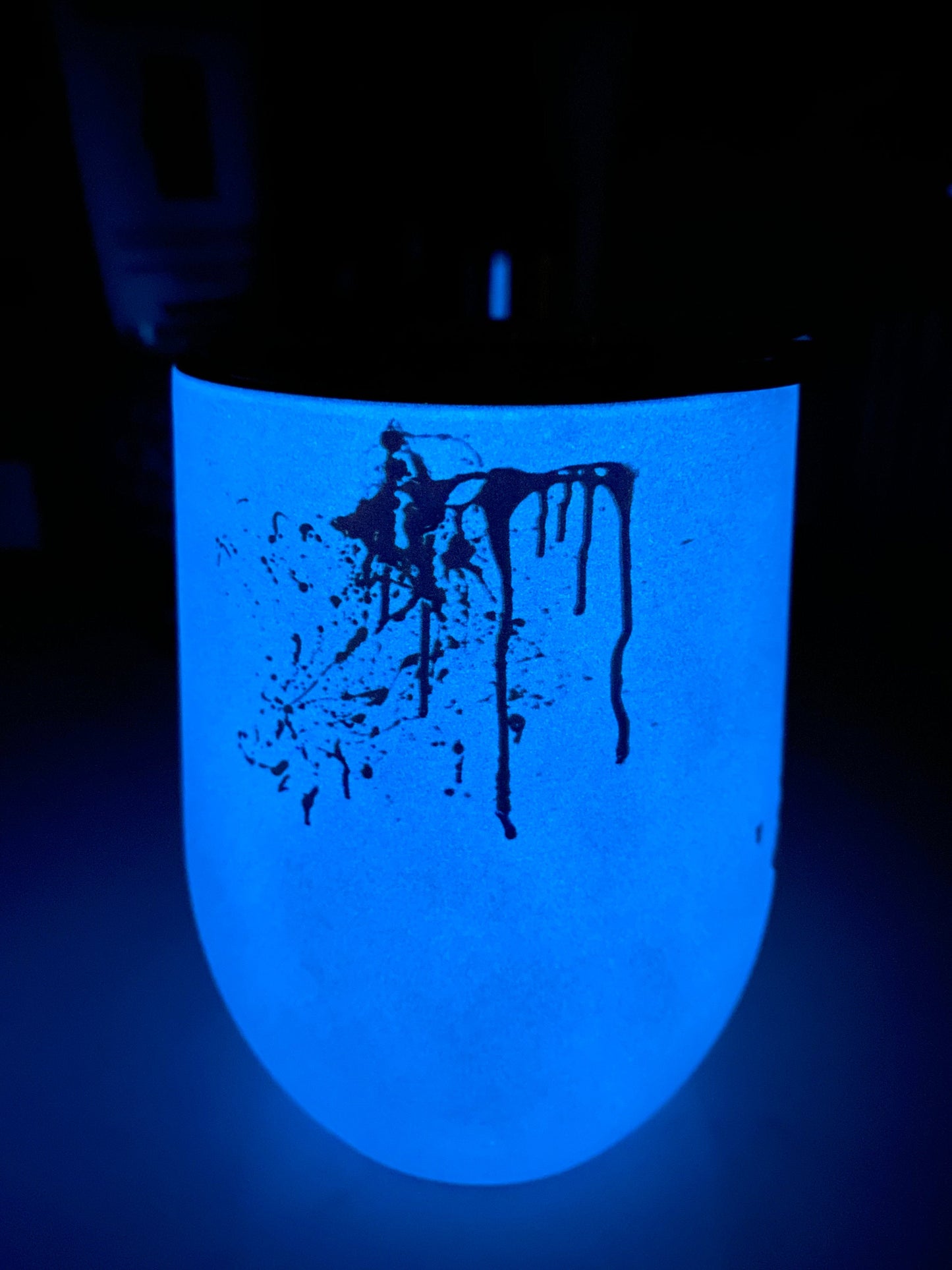 True Crime Glowing Wine Cup CUSTOMIZABLE | Murder Show | Crime Scene | Crime Show Addict | Crime Junkie| Blood Stains Are Red Ultraviolet