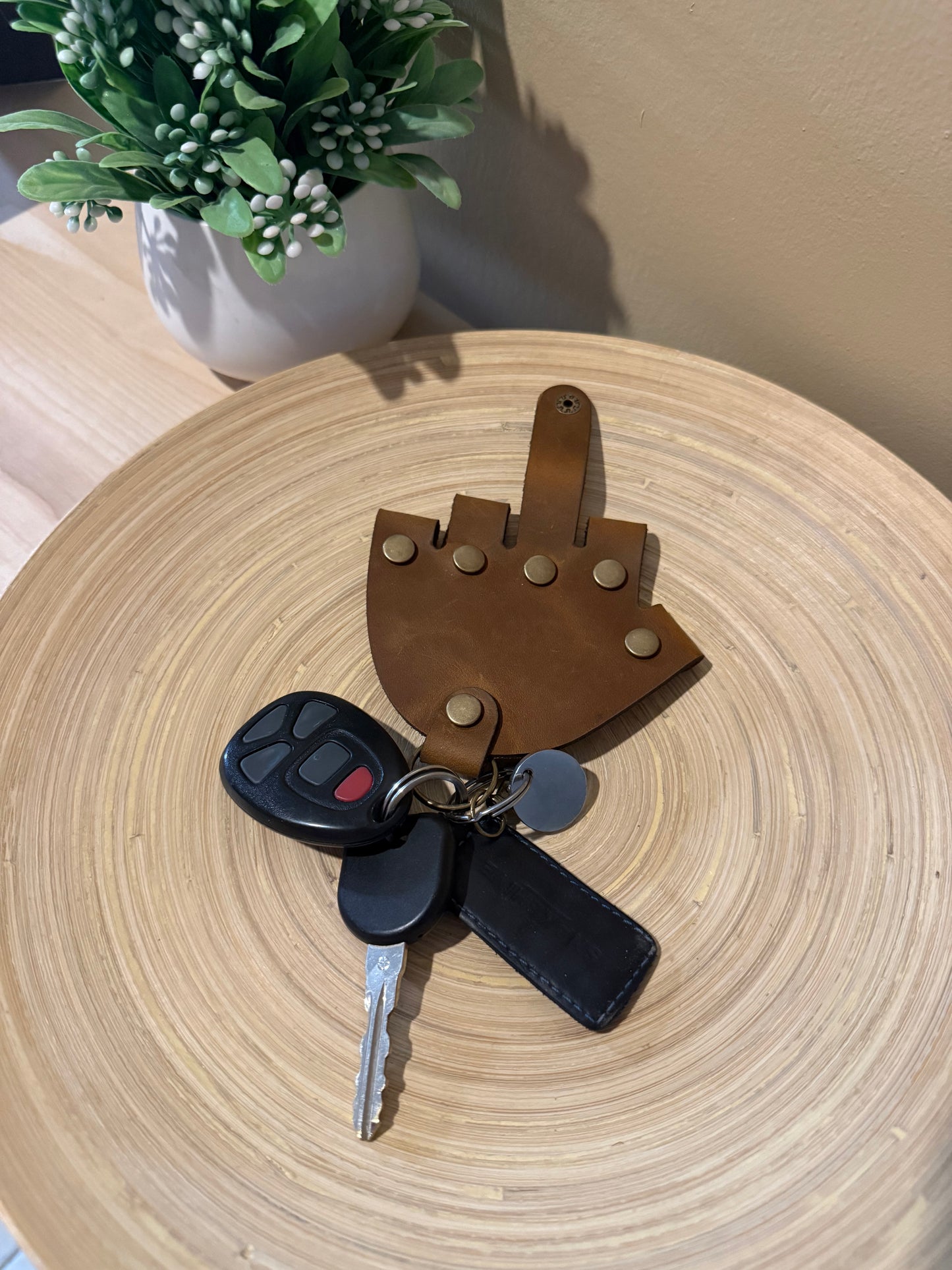 Leather Hand Keychain