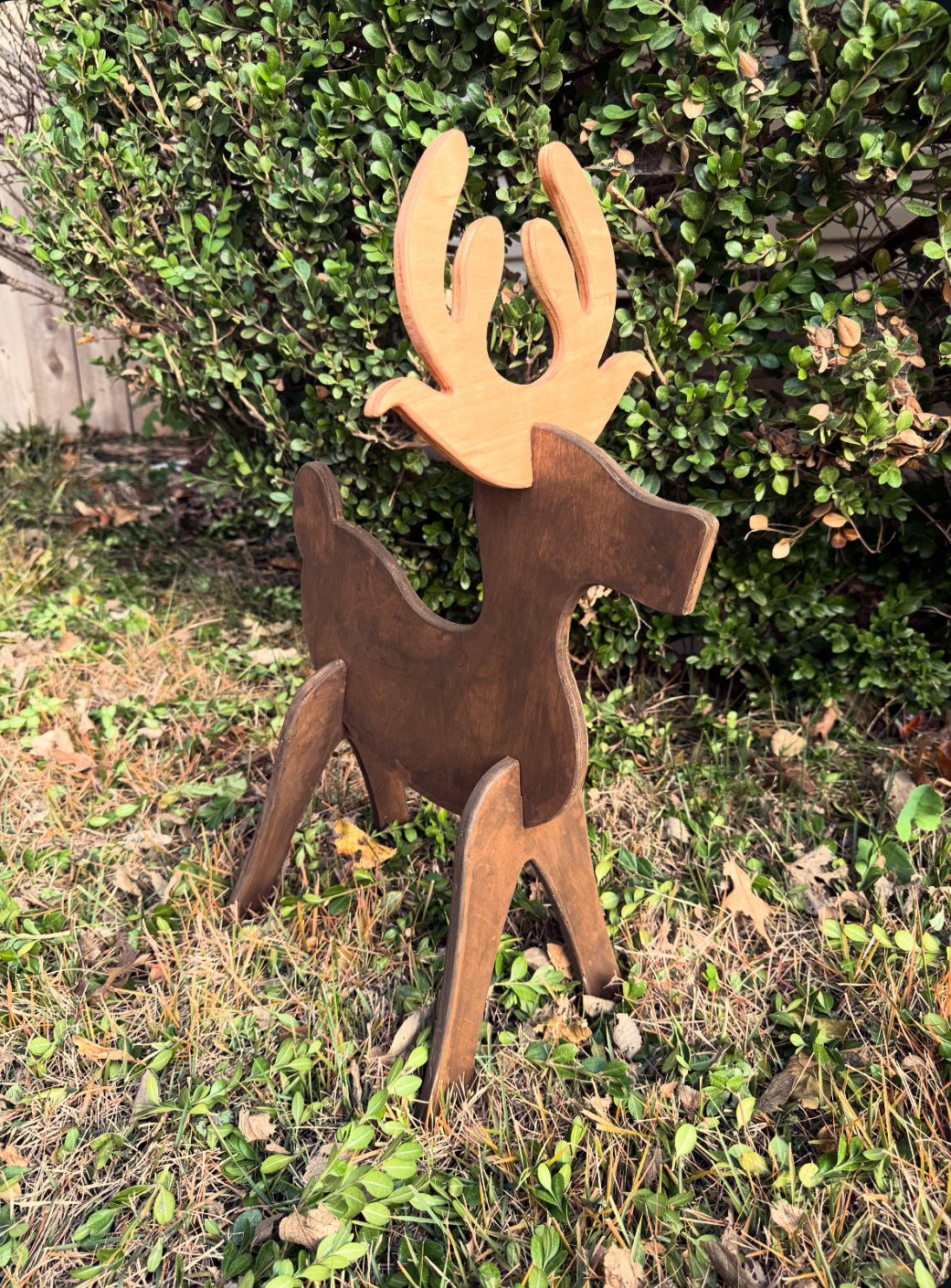 Handcrafted Wooden Deer