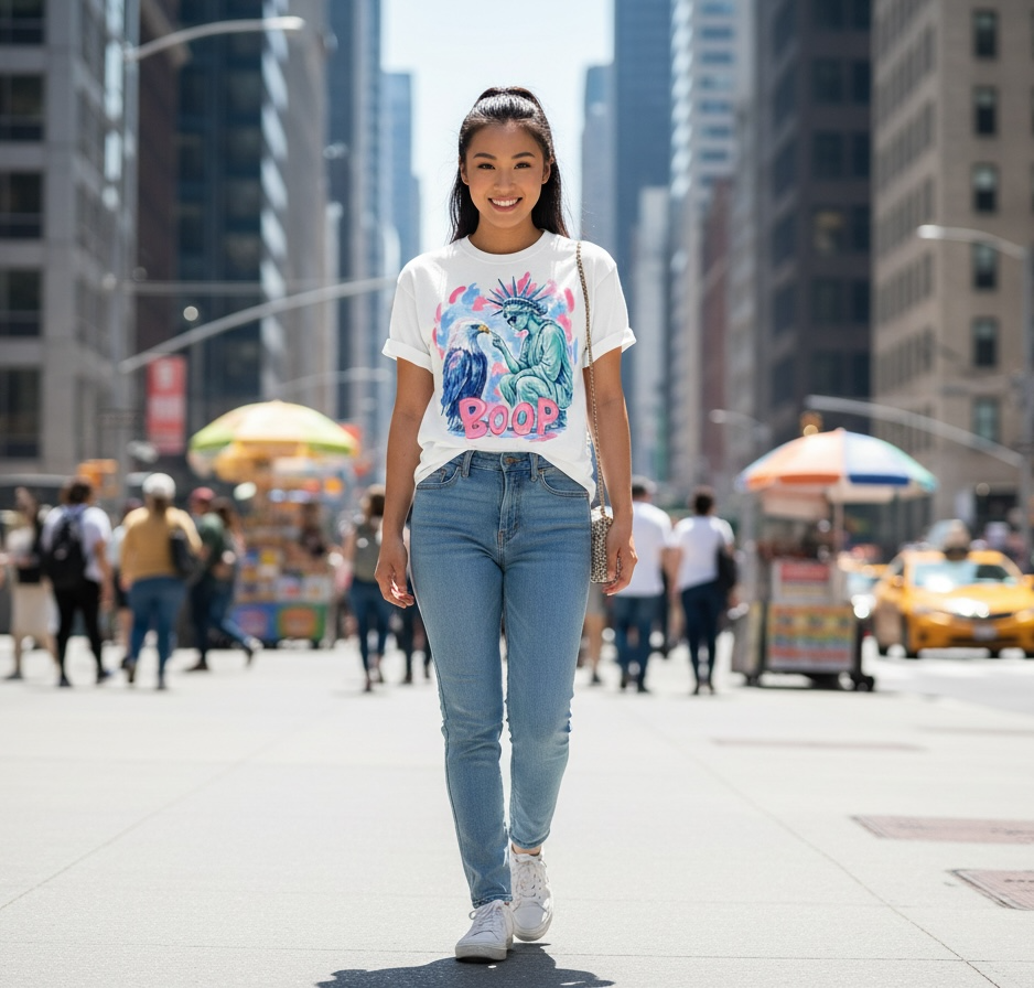 Boop Statue Of Liberty Shirt