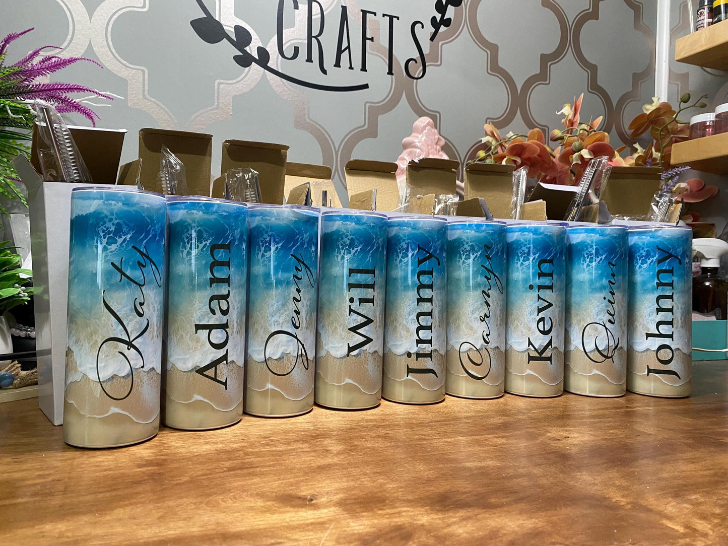 Beach Tumbler Personalized