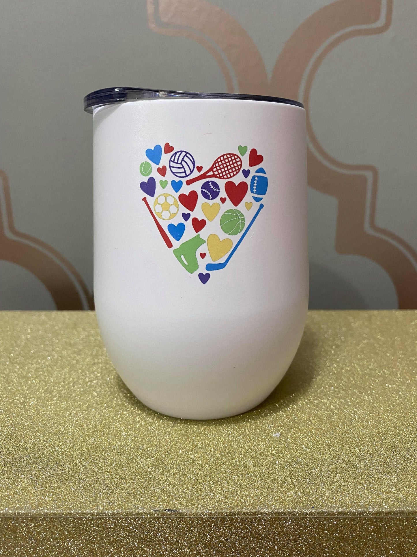 Go Sportsball Team Wine Tumbler