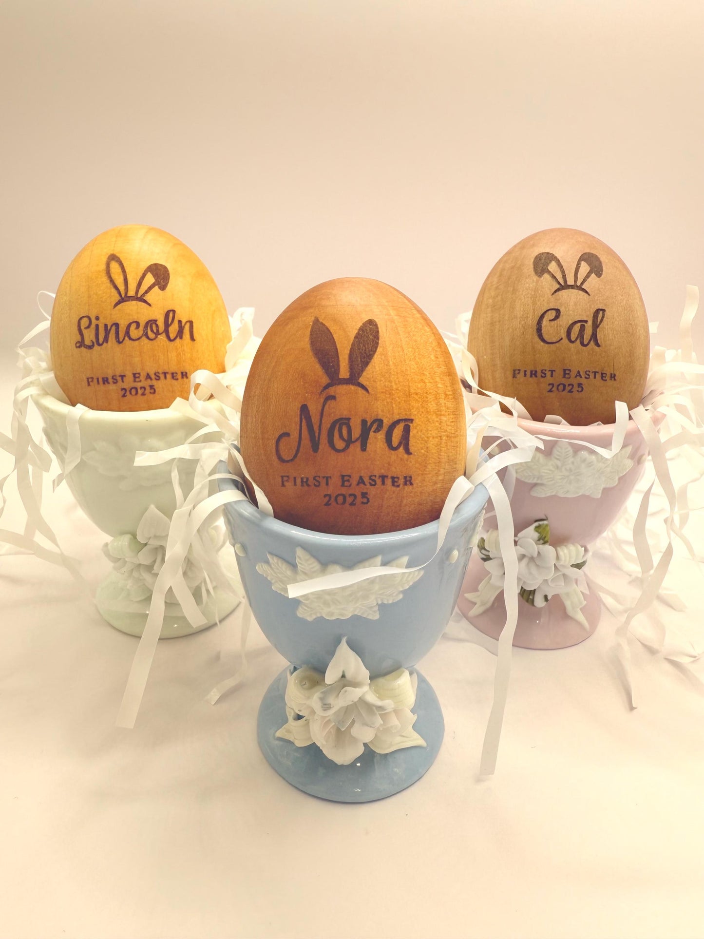 Personalized Easter Wooden Eggs