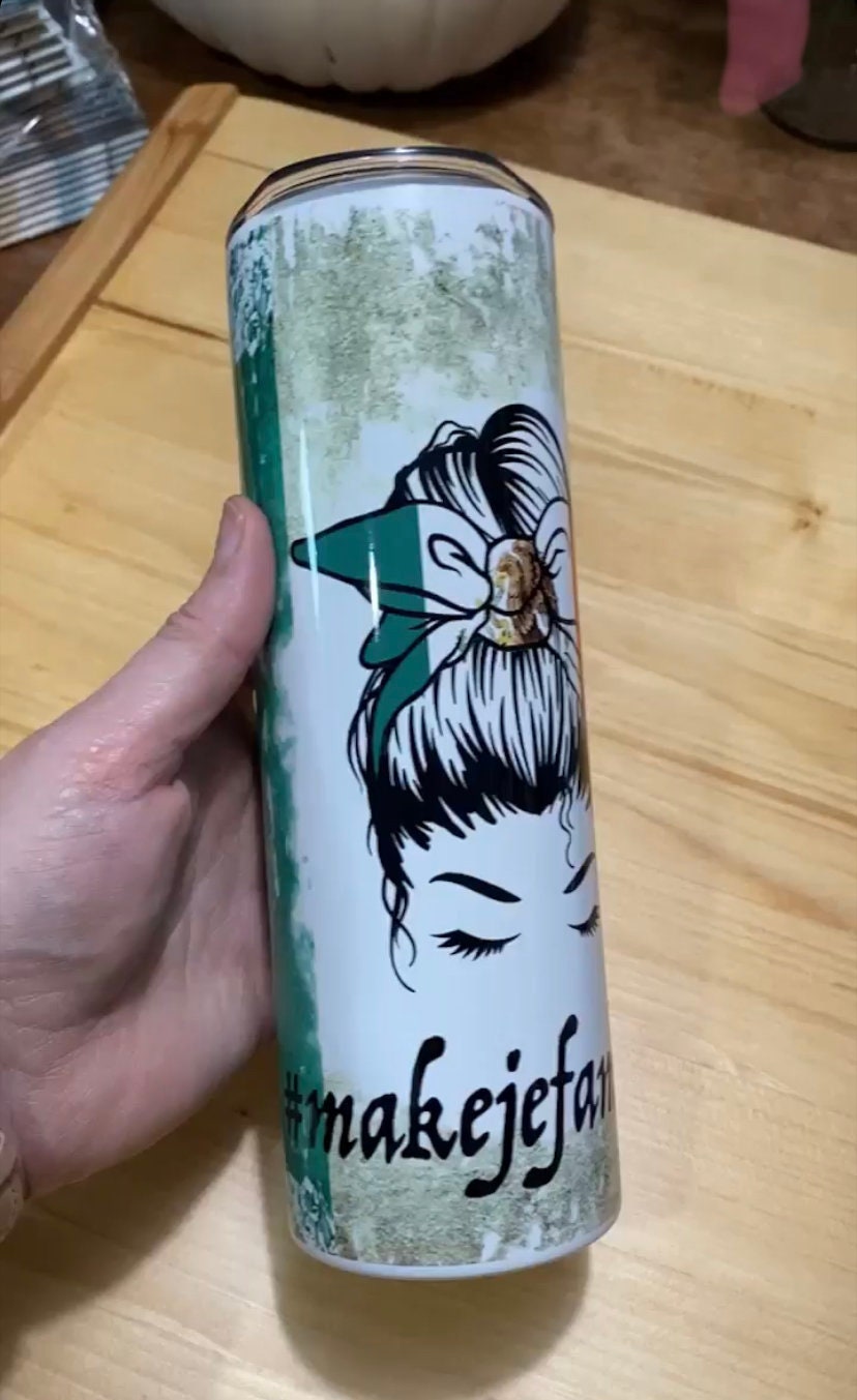 Mexican Bandera Flag Mujer Woman Chicana Mama Tumbler