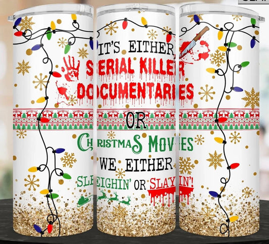 True Crime Christmas Tumbler