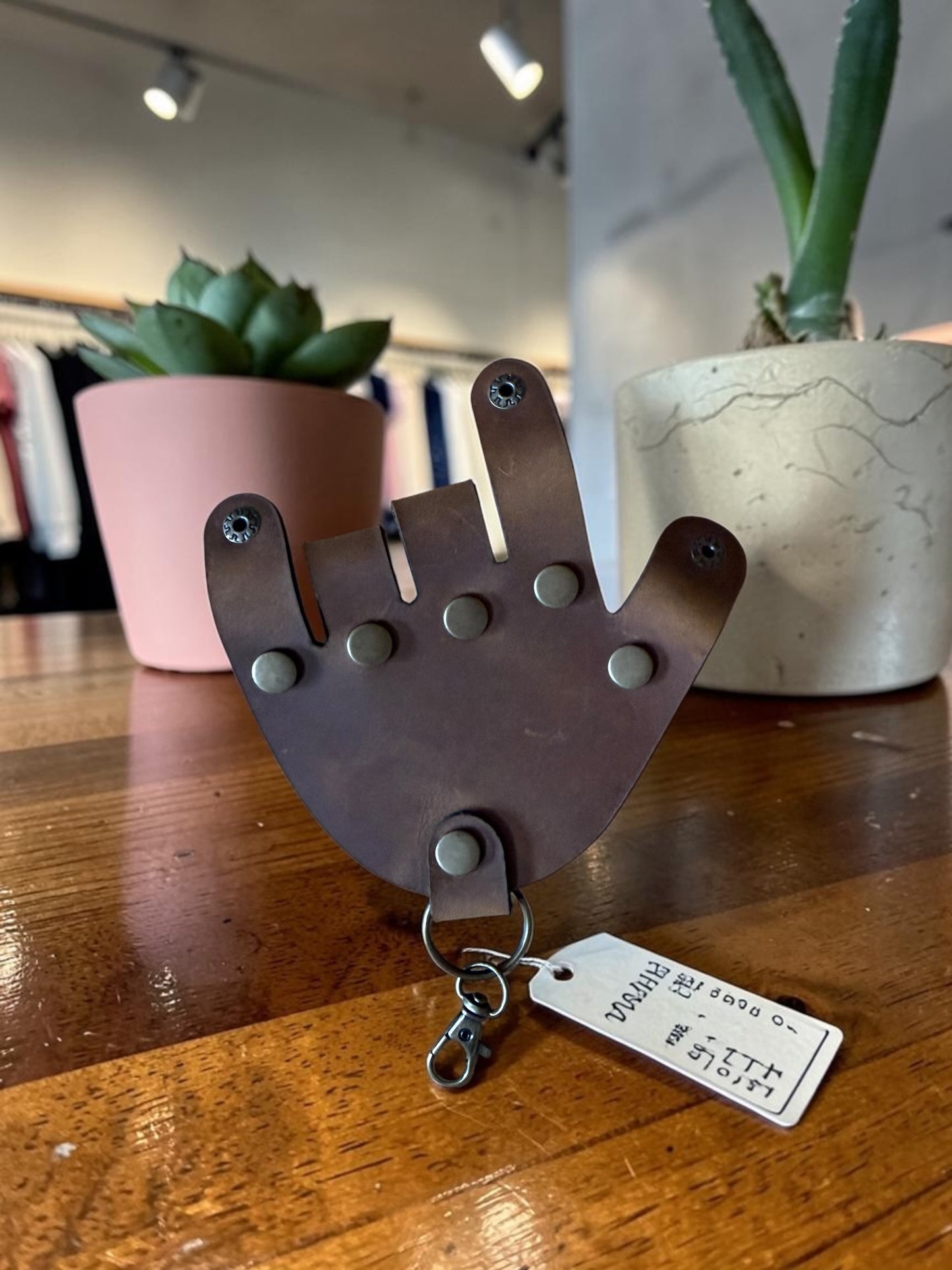 Leather Hand Keychain