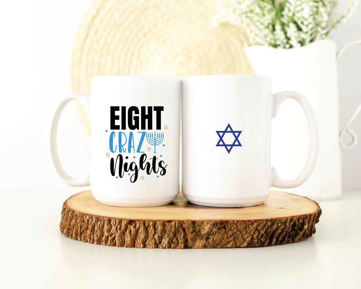 Eight Crazy Nights Hanukkah Coffee Tea Mug