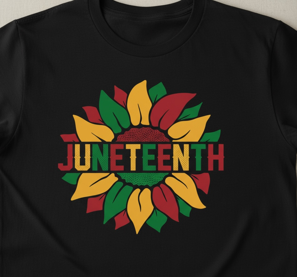 Juneteenth Flower Shirt