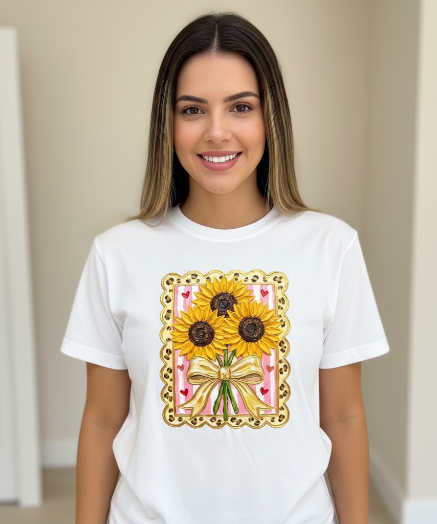Painted Summer Sunflower Shirt