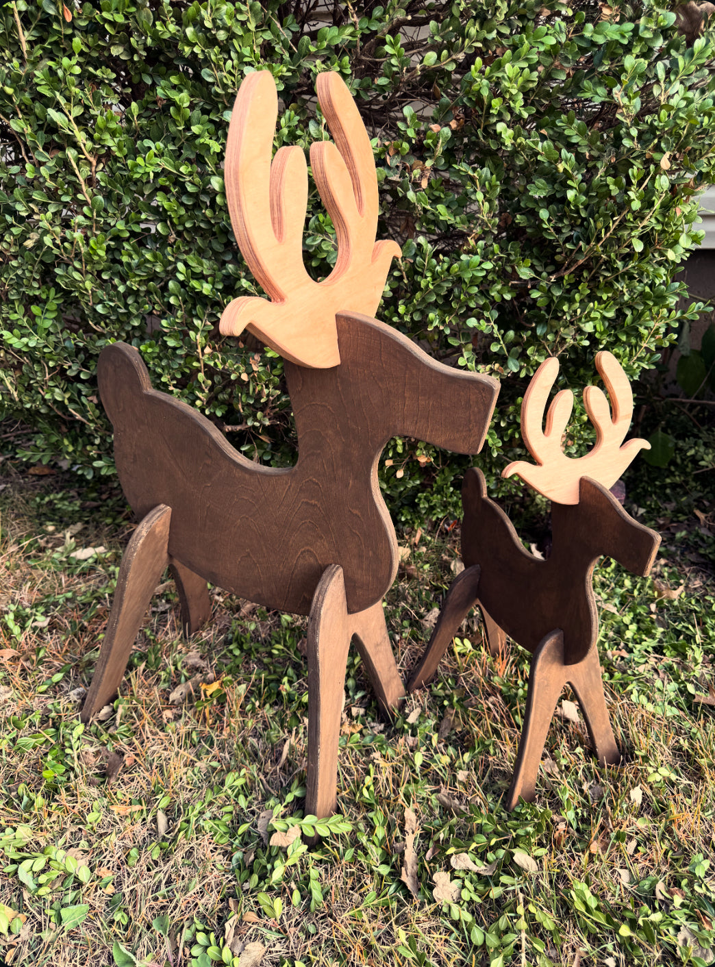 Handcrafted Wooden Deer