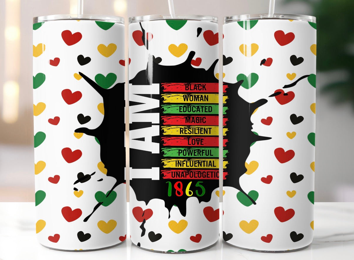 Juneteenth Heart Tumbler