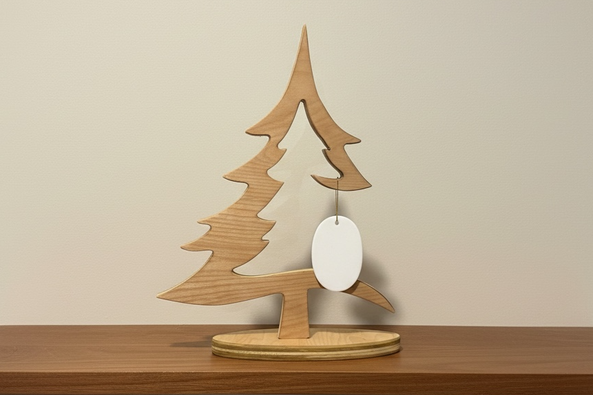 Wood Ornament Hanger Decor Tree