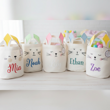 Load image into Gallery viewer, Personalized Bunny Easter Basket
