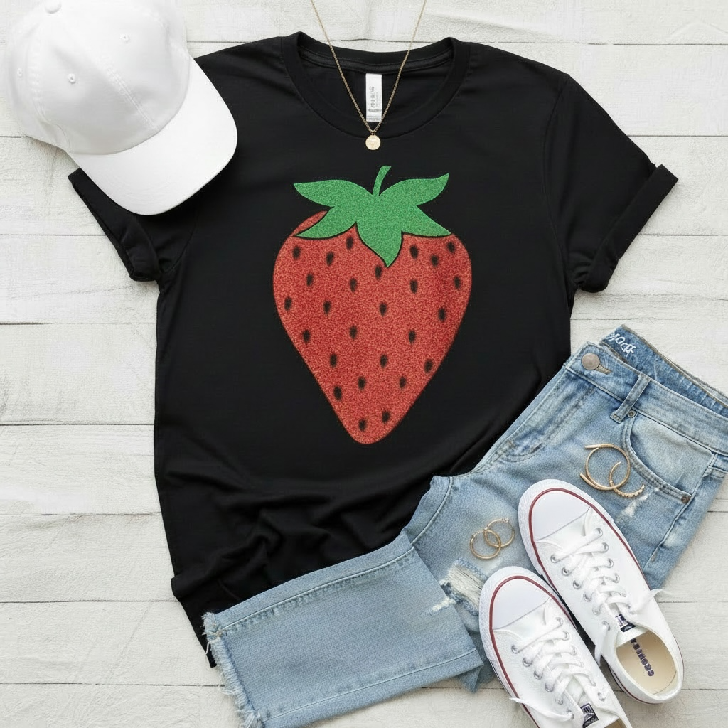 Glittery Strawberry Shirt