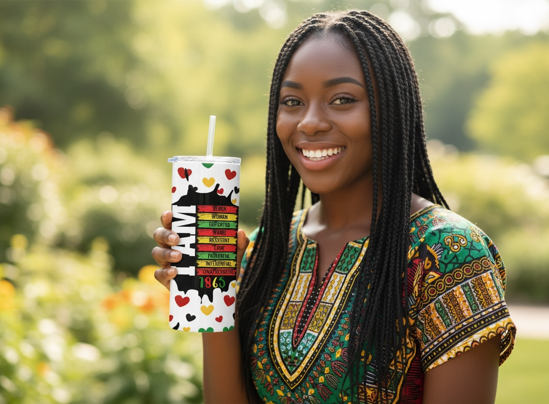 Juneteenth Heart Tumbler