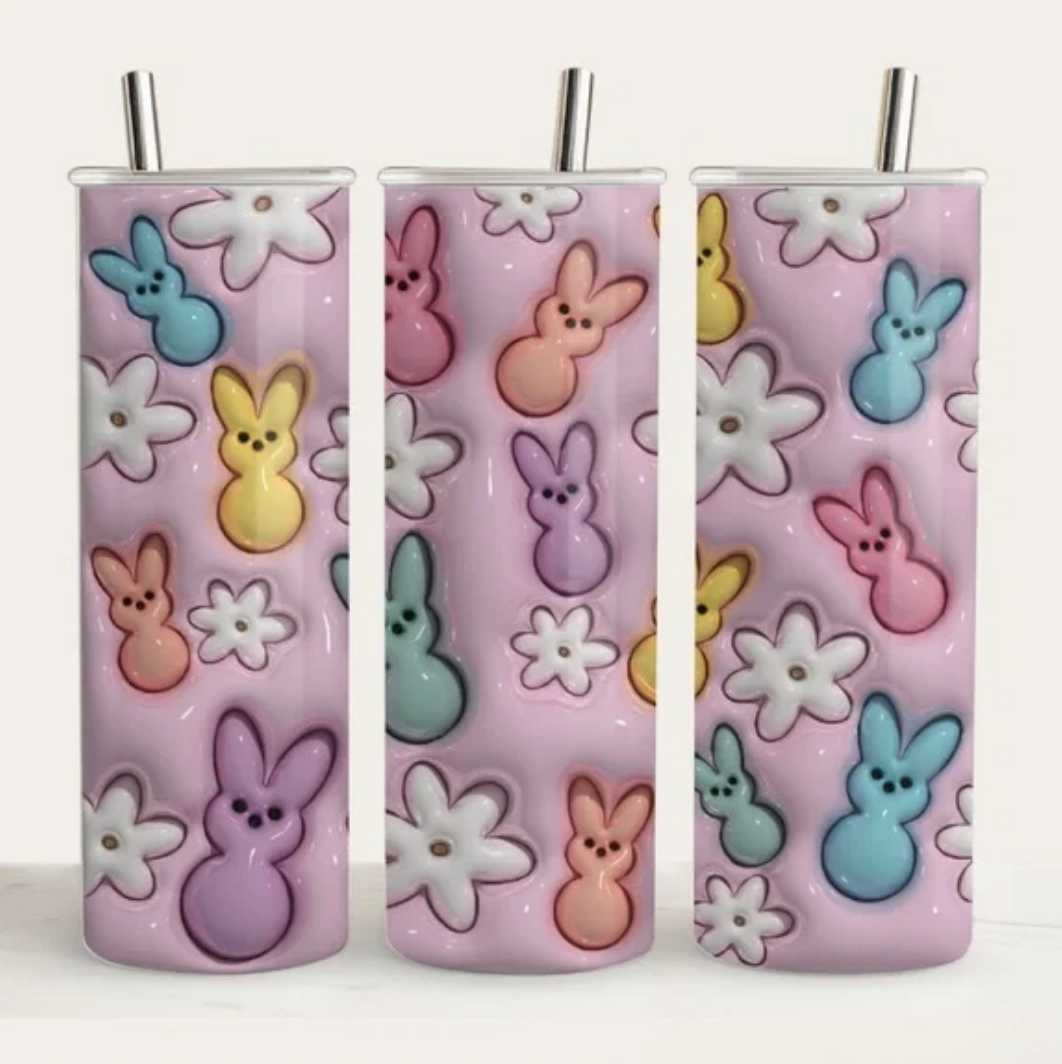 Puffy Peeps Easter Tumbler