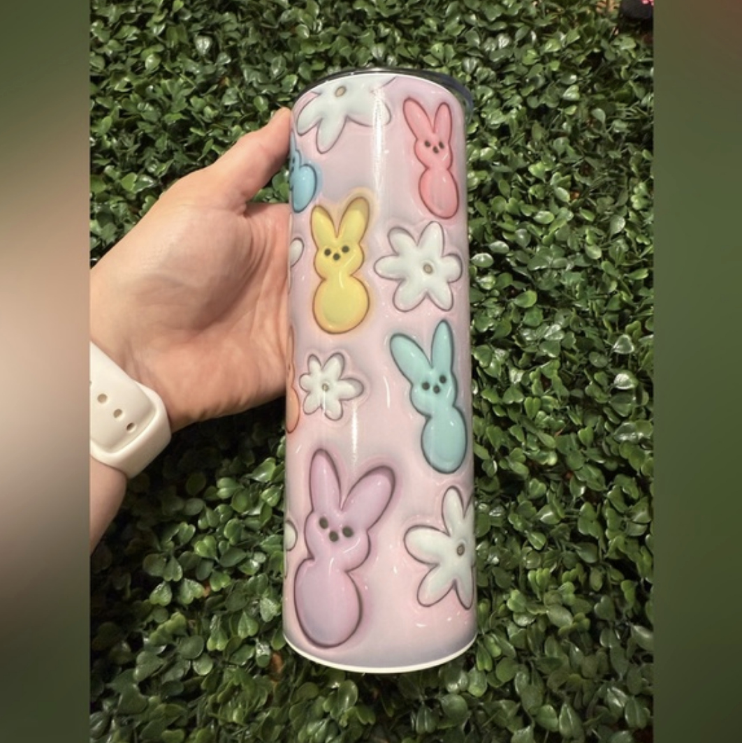Puffy Peeps Easter Tumbler
