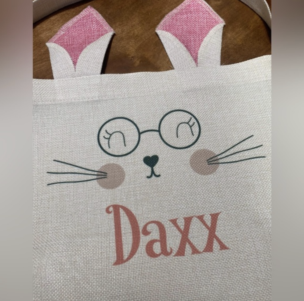 Personalized Bunny Easter Basket