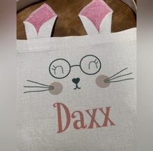 Load image into Gallery viewer, Personalized Bunny Easter Basket
