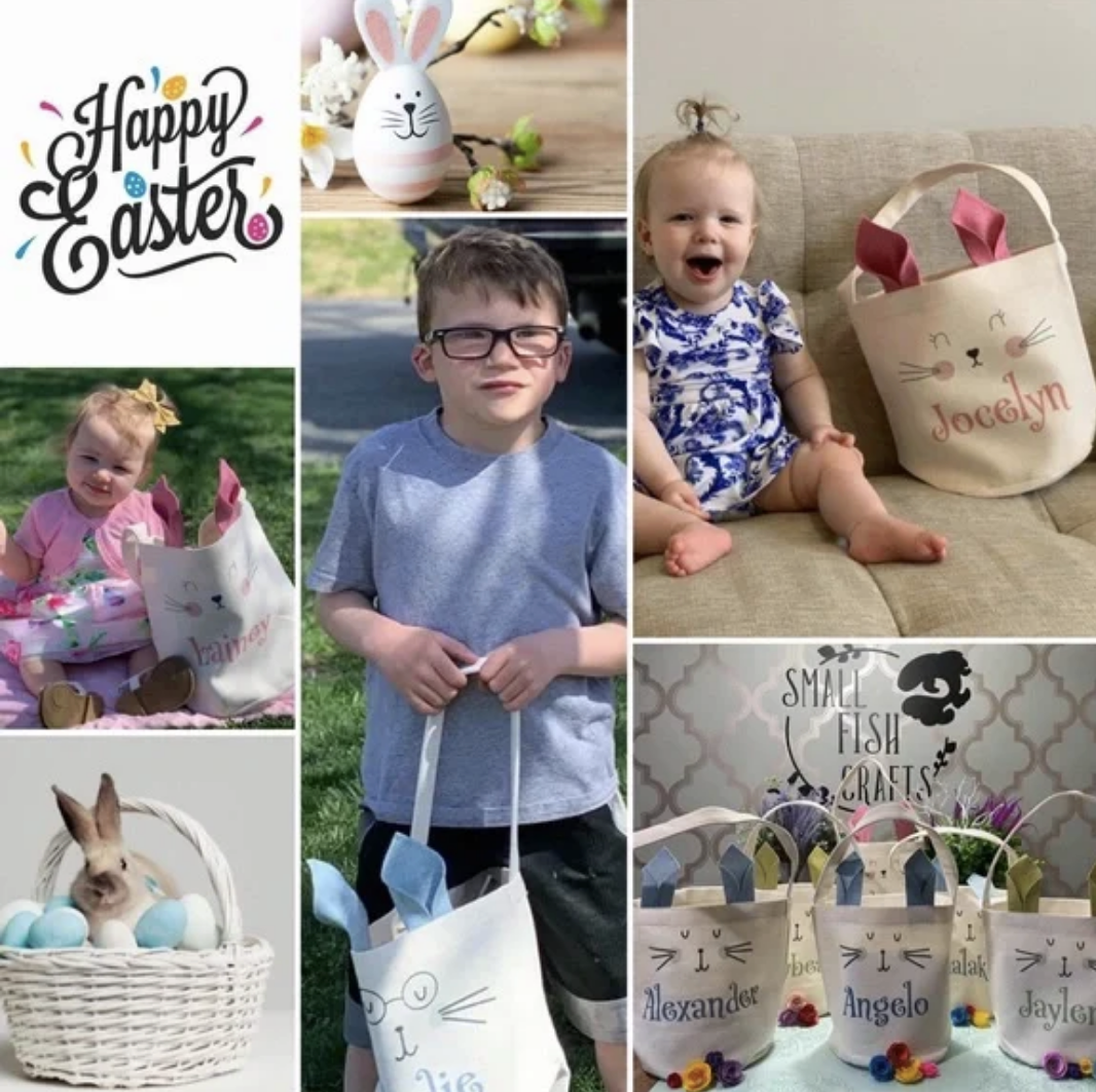 Personalized Bunny Easter Basket