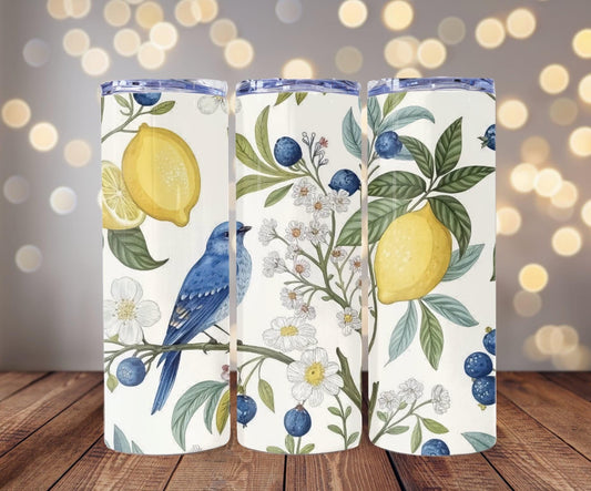 Lemon Bluebird Tumbler