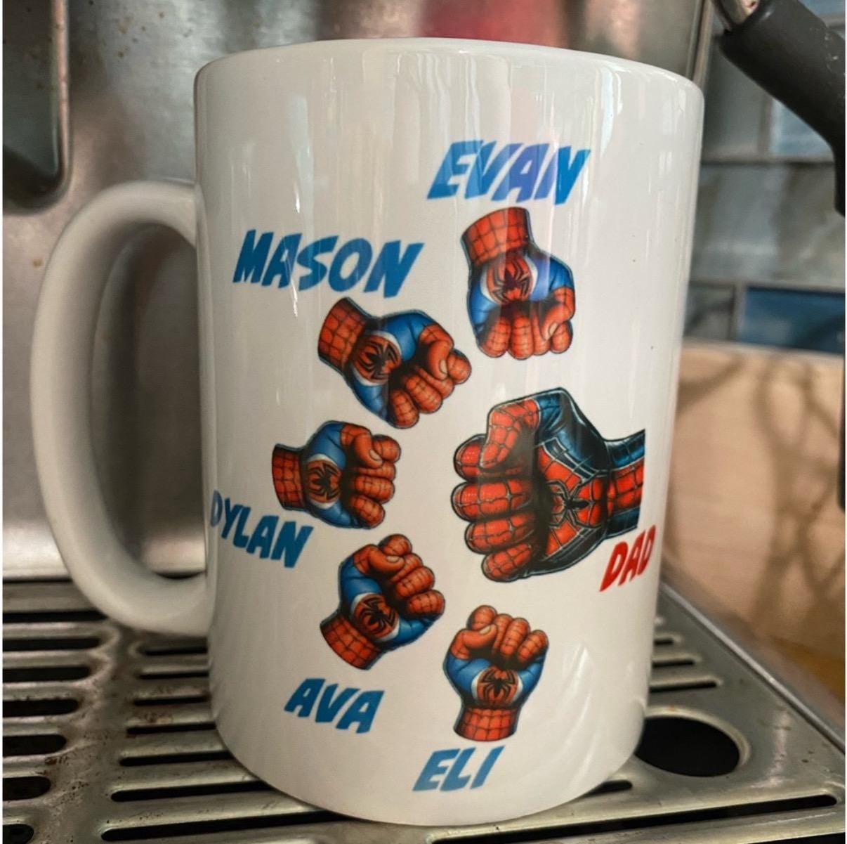 Dad Superhero Personalized Mug