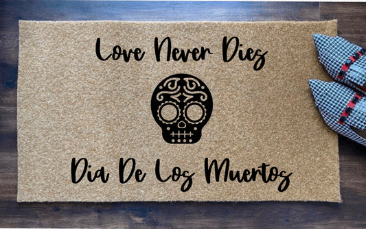 Dia De Los Muertos Sugar Skull Doormat