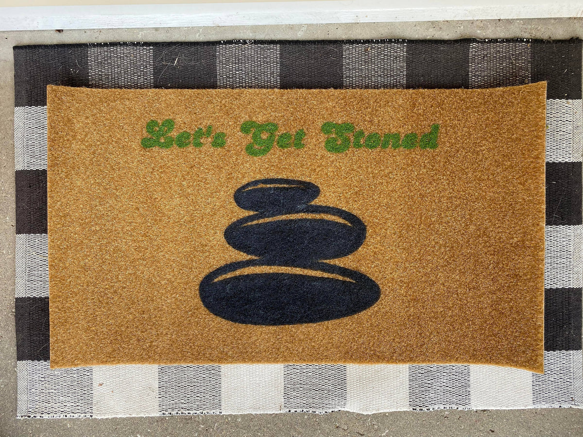 Let's Get Stoned Doormat