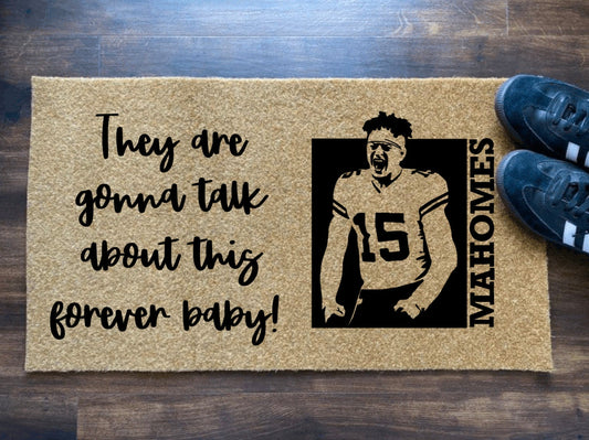 Football Mahomes Doormat