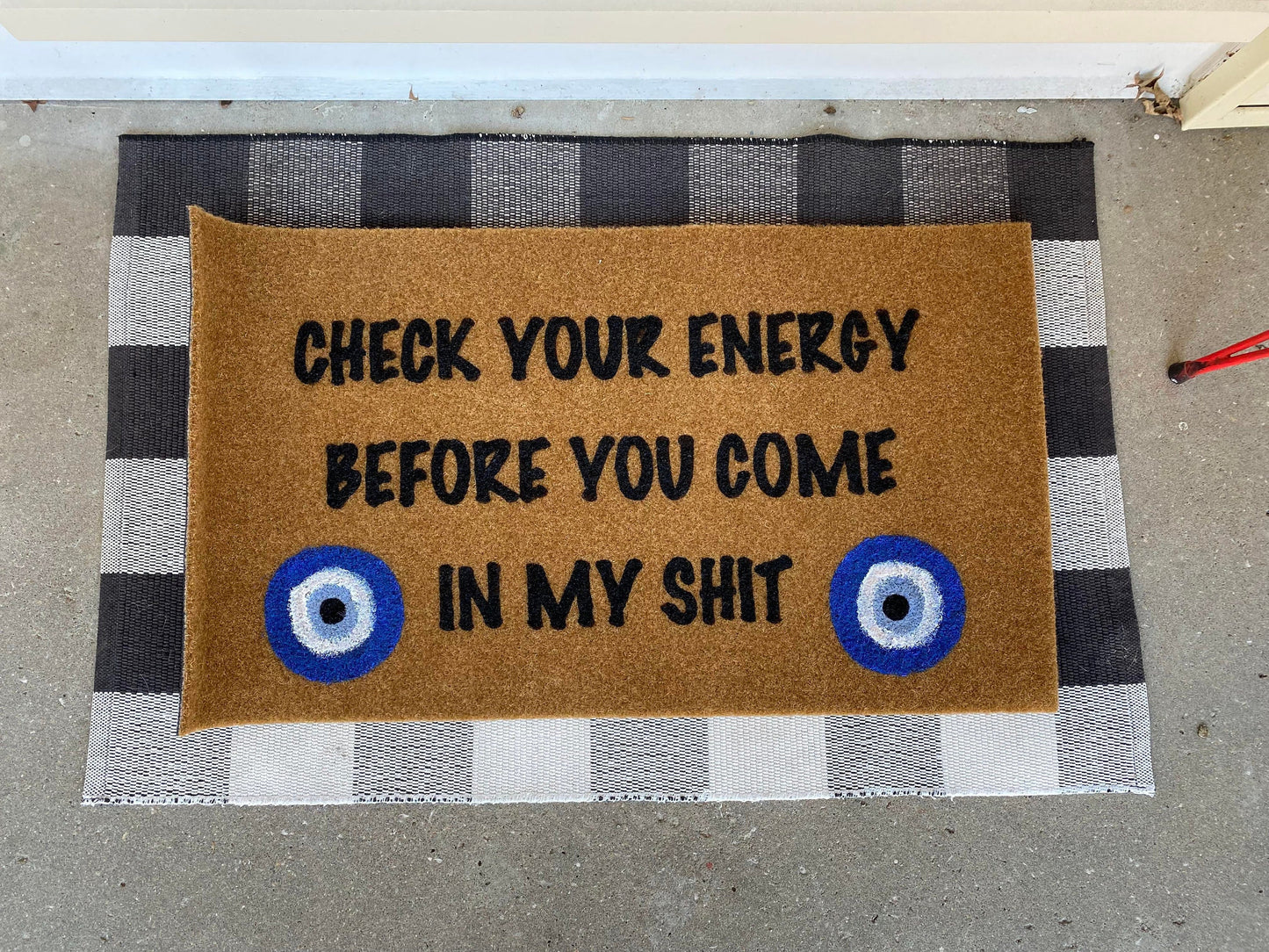 Evil Eye Good Energy Door mat