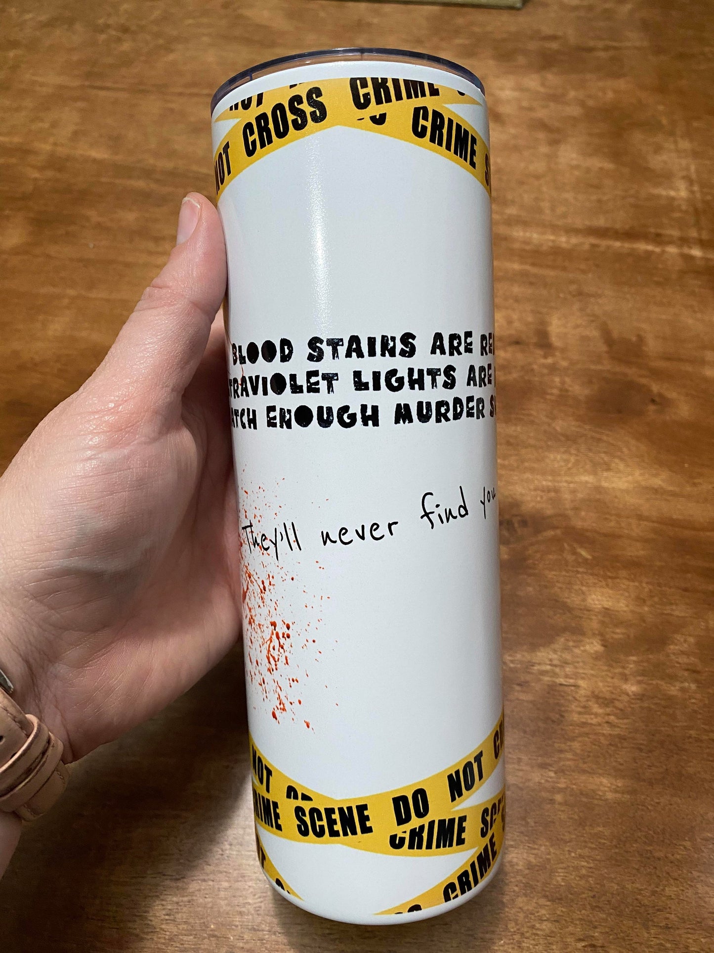 True Crime Glowing Tumbler