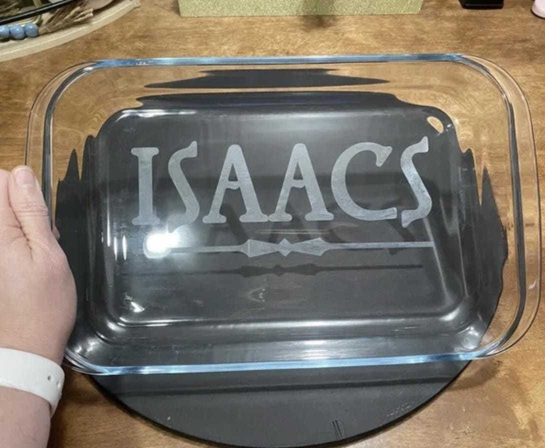 Personalized Glass Baking Dish