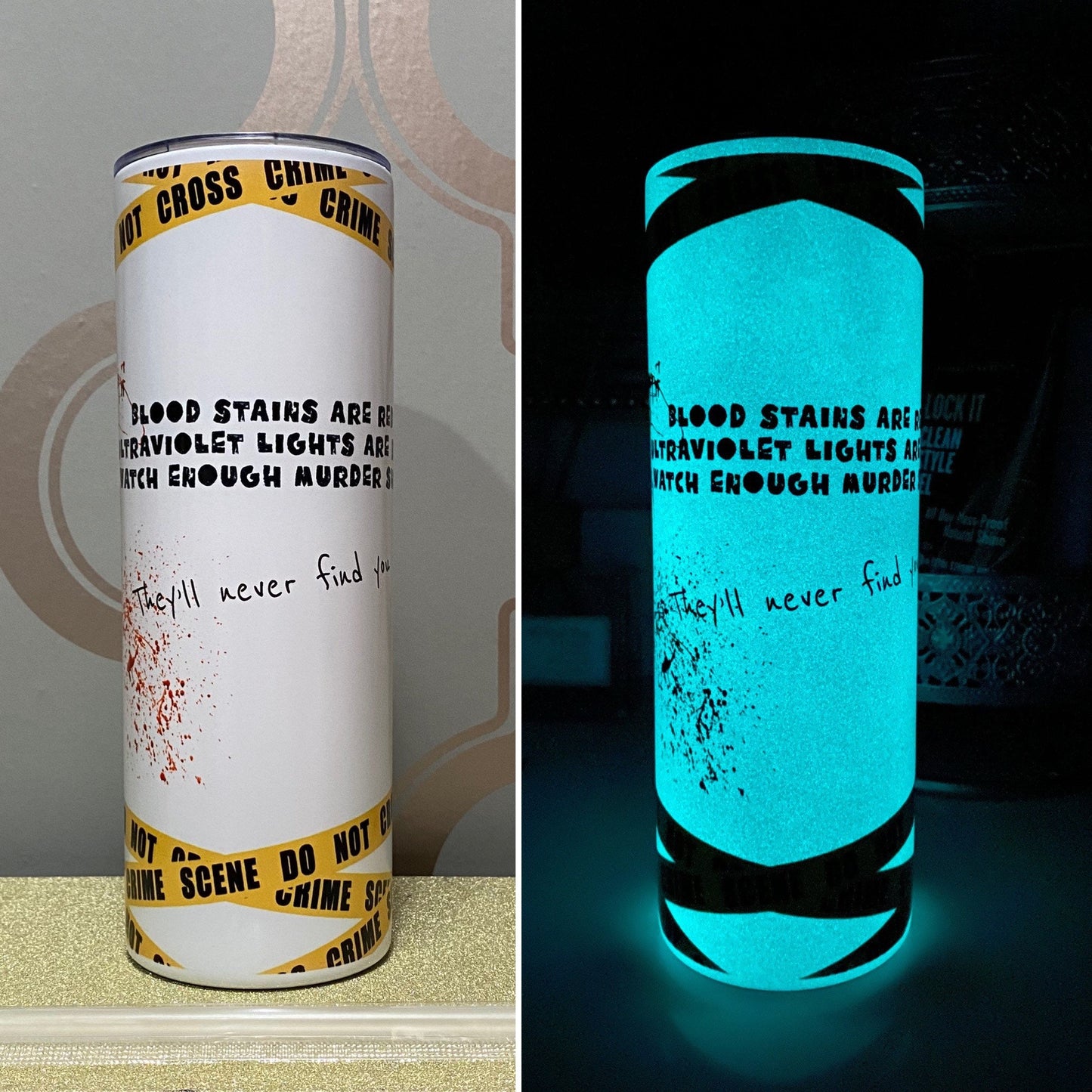 True Crime Glowing Tumbler